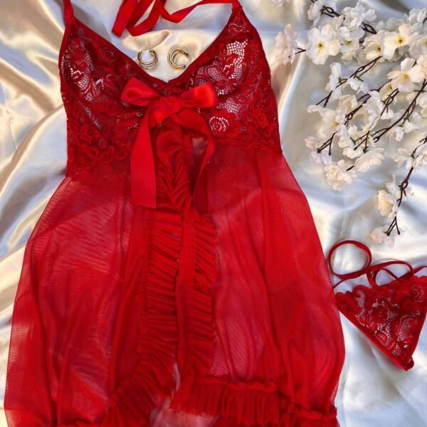 CONJUNTO NUIT SENSUELLE ROJO