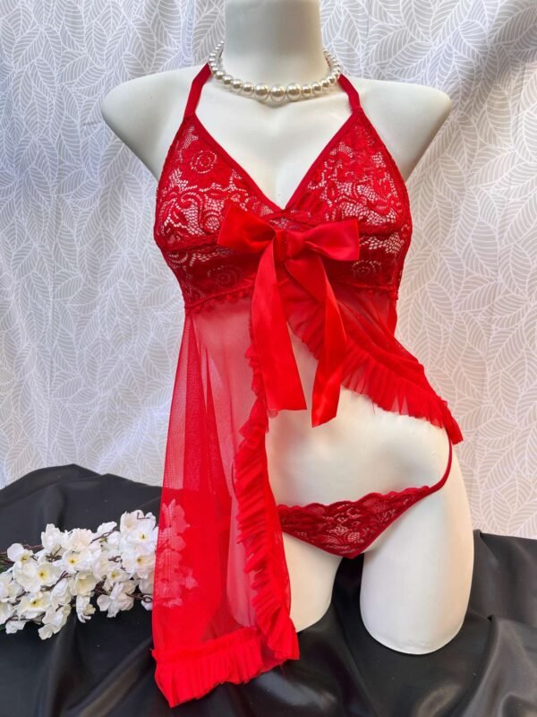 CONJUNTO NUIT SENSUELLE ROJO